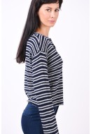 Bluza Dama Only Onlcody 3/4 Night Sky/Grey Stripes